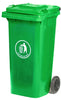 120 Litre Plastic Wheelie Bin green (4585768812579)