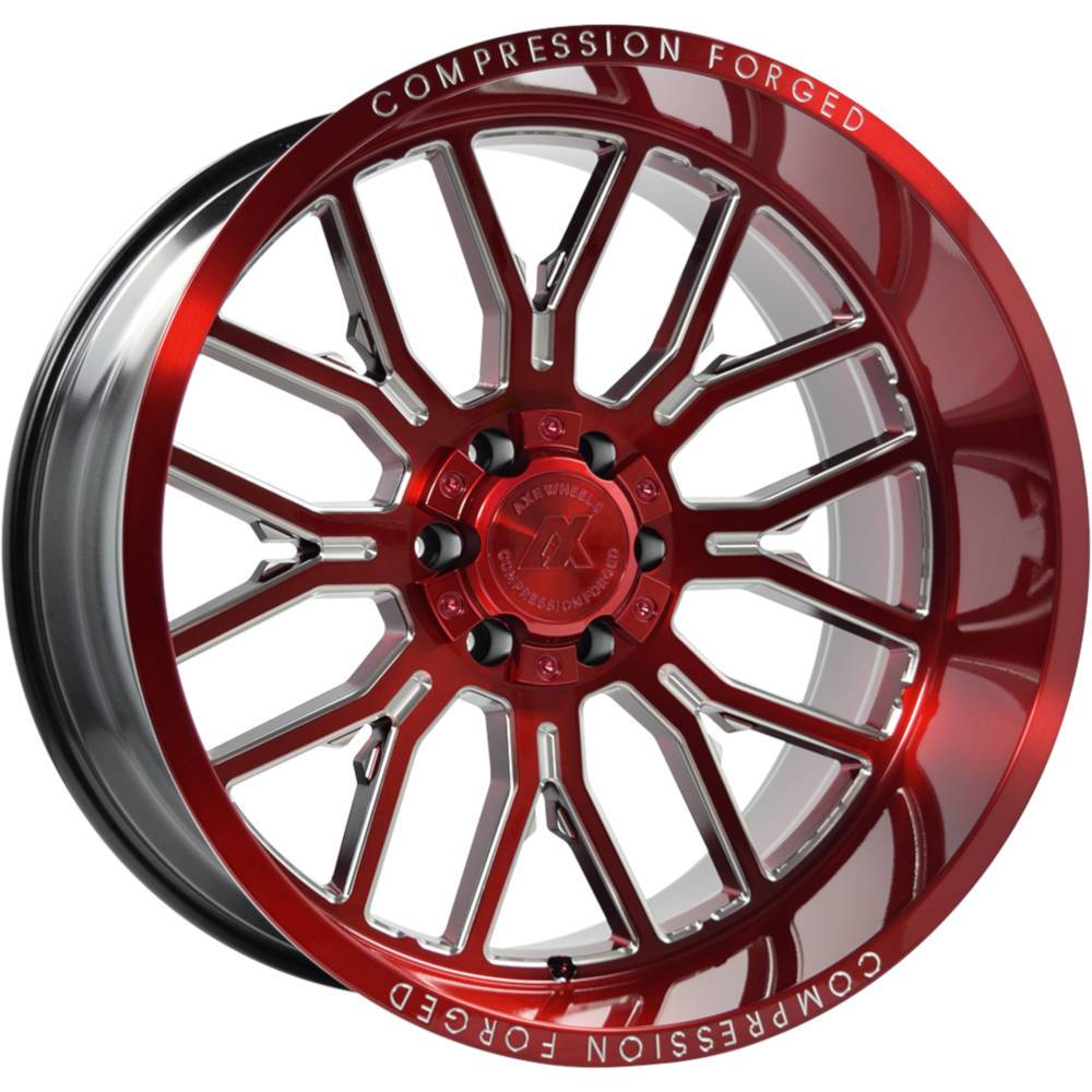 Axe Compression Forged Off Road Ax6 2 26x14 76 8x170 Candy Red Tires And Engine Performance