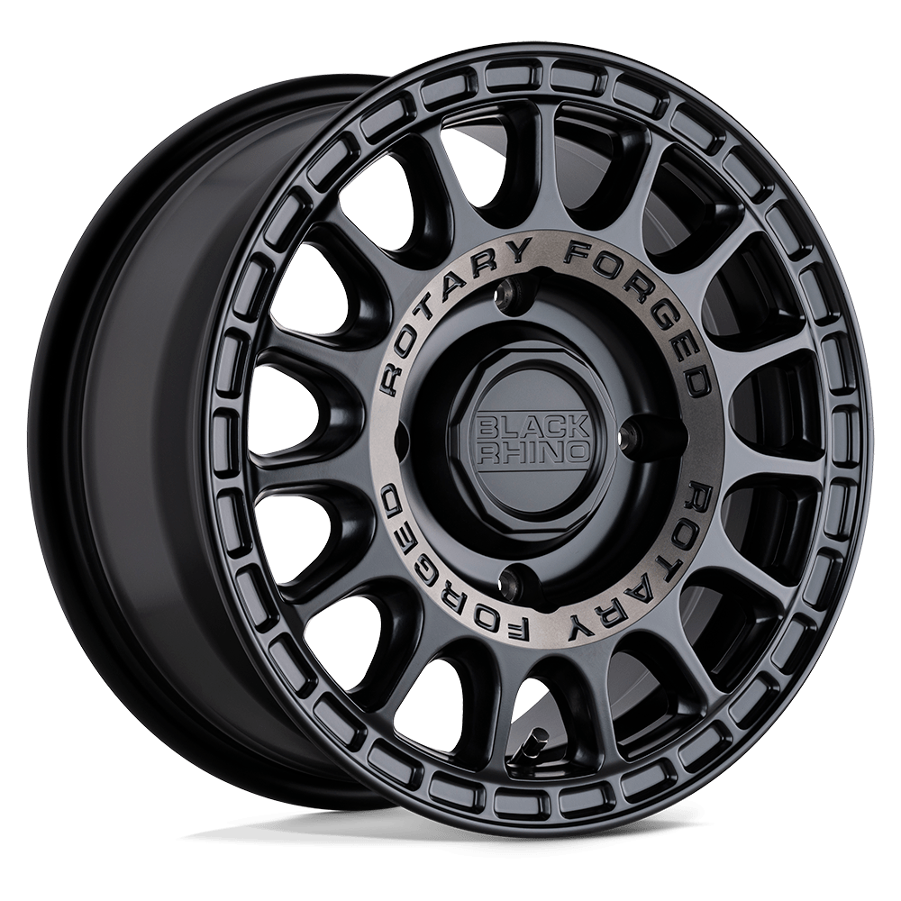 Black Rhino Powersports SANDSTORM UTV 15X7 36 4X110/4X110 SEMI GLOSS BLACK W/ MACHINED TINT
