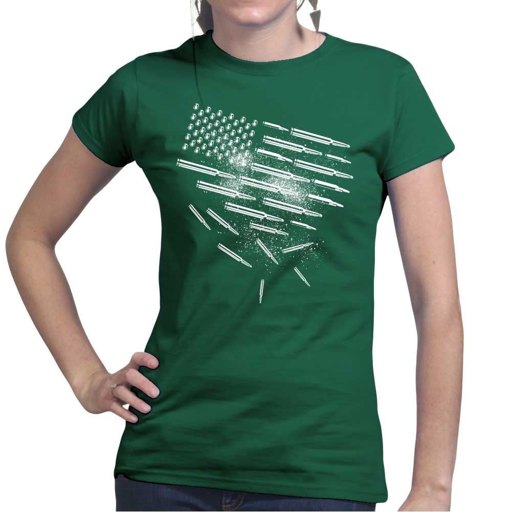 Ladies Bullets and Grenades Flag T-shirt – Forged From Freedom