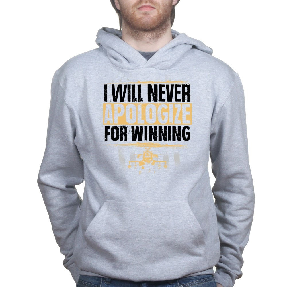 Unisex Never Apologize For Winning Hoodie – Forged From Freedom