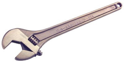 Ampco Safety Tools W-71 Adjustable End Wrenches, 8 in Long, 1 1/8