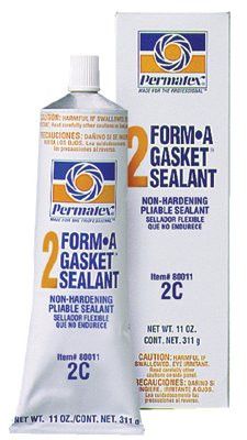 Permatex Form-A-Gasket 2C Gasket Sealant 80011, 11 oz Tube, Black