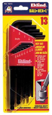 Eklind 13222 Metric Ball Hex-L Key Set, 22-Piece