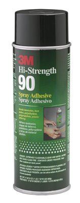 3M 021200-30023 Hi-Strength 90 Spray Adhesive, 24 oz, Aerosol Can, Cle –