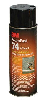 3M 021200-50045 FoamFast 74 Spray Adhesive, 16.9 oz, Aerosol Can, Clea –