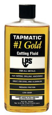 LPS 40320 TapMatic #1 Gold Cutting Fluids, 16 fl oz Bottle (12