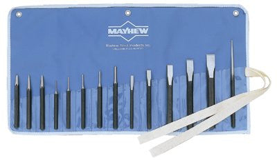 Mayhew Tools 66002 27 Piece Hollow Punch Tool Kit w/Case