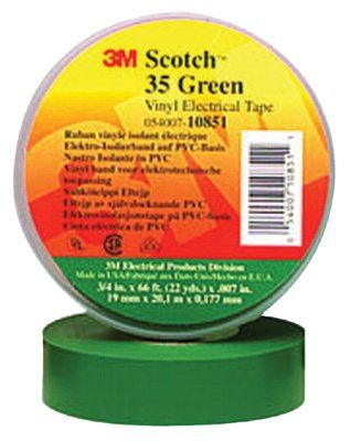 Scotch® Vinyl Color Coding Electrical Tape 35, 3/4 in
