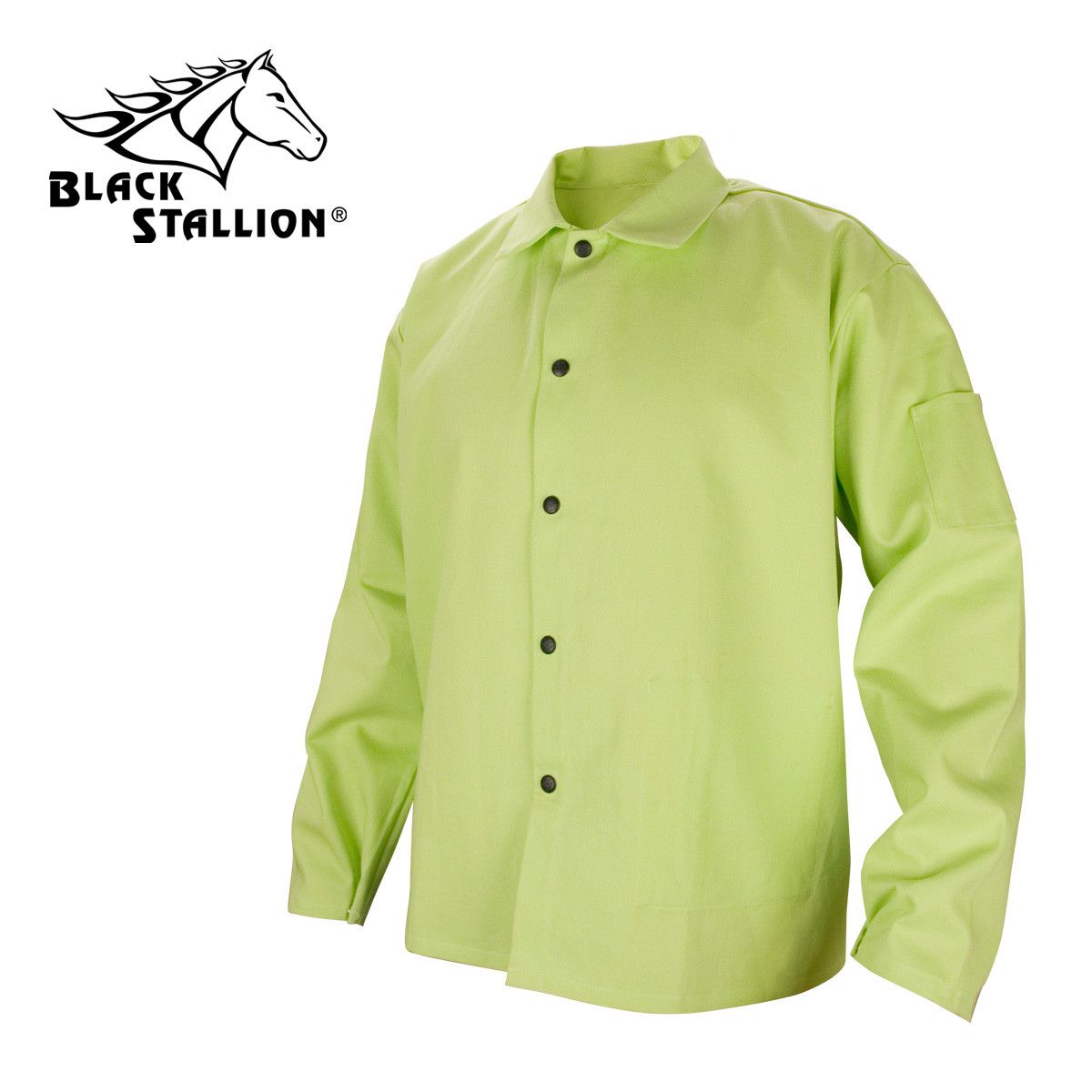 Louisiana Professional Wear Coat: Size XL, Fluorescent Green, Polyester | Part #150SHCFGXL