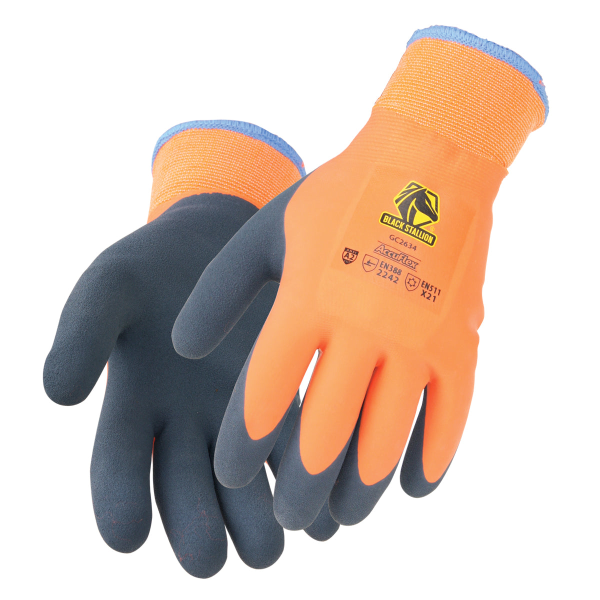 Revco GC2634-OA AccuFlex® Double Latex Terry-Line Winter Knit Glove –