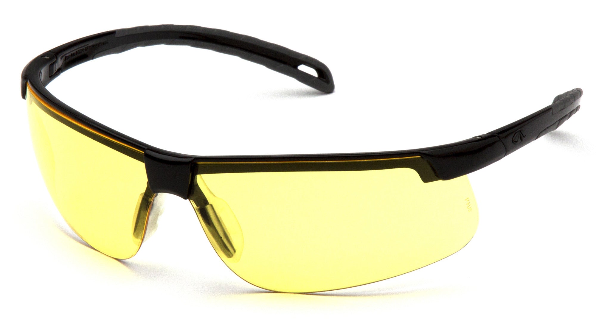 Pyramex SB8630D Ever-Lite Black Safety Glasses W/ Amber Lens (12 each) –