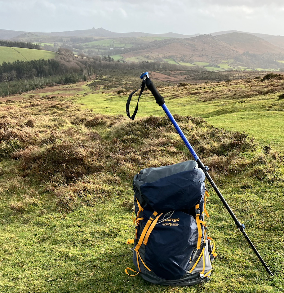 Vango rucksack on Dartmoor