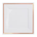 White/Rose Gold Line Square | 10 Count