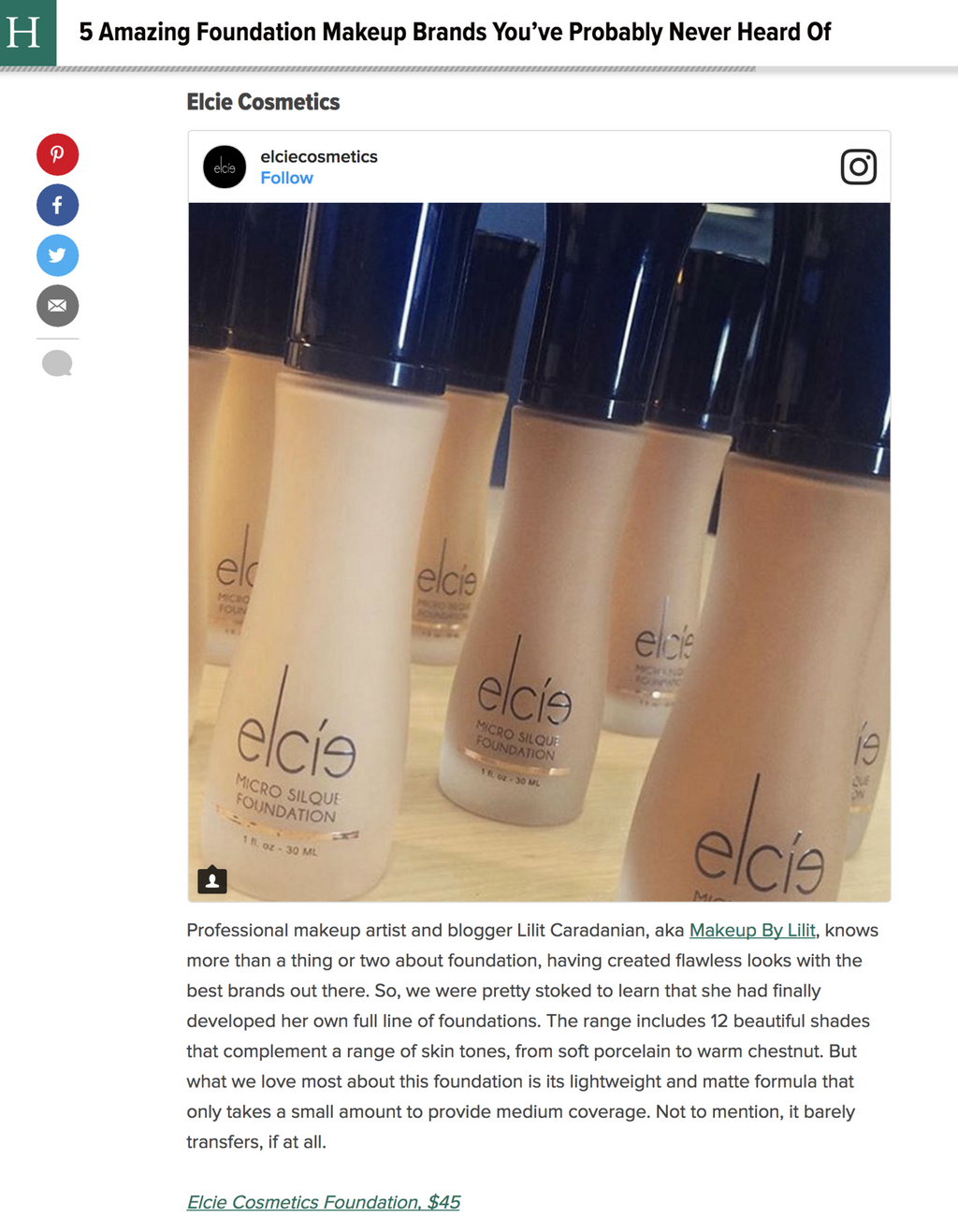 The Huffington Post 5 Amazing Foundation Makeup Brands You Ve Probab Elcie Cosmetics