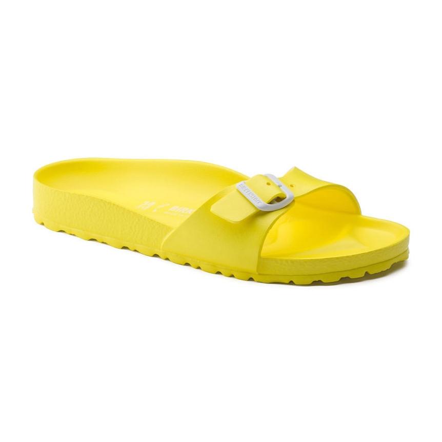 neon yellow women's sandals