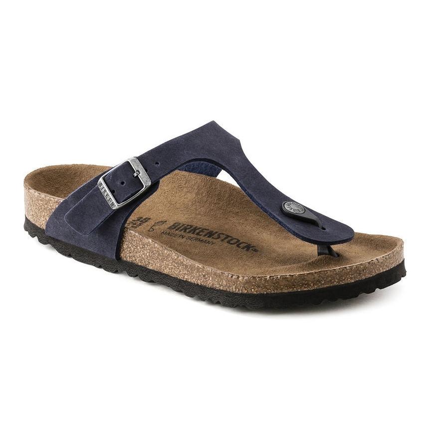 Birkenstock Vegan Gizeh Sandals in Navy 