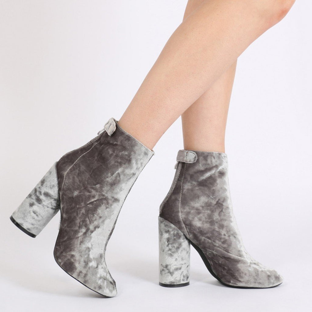 grey ankle boots