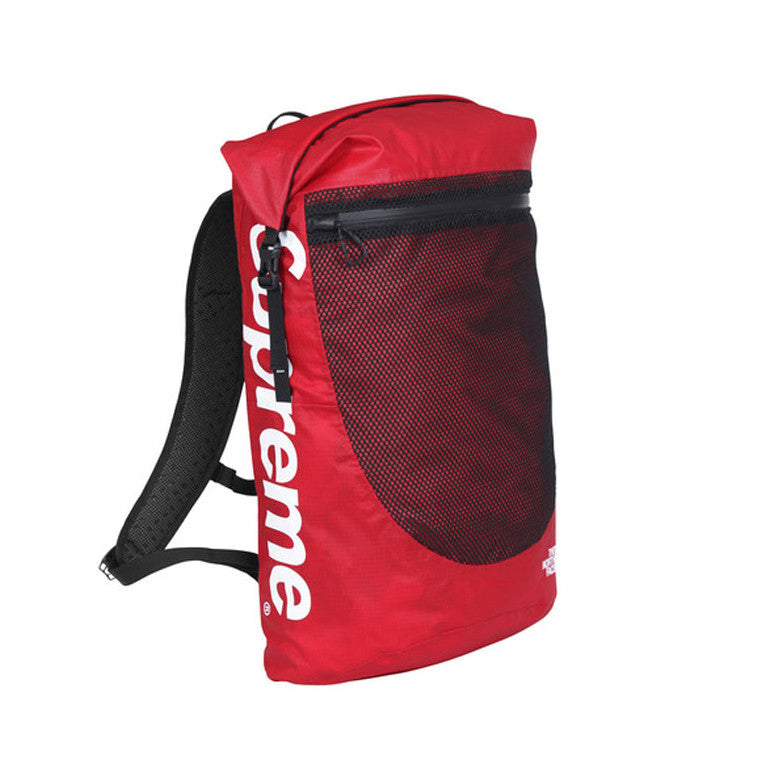 the north face red backpack