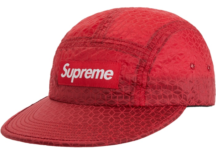 Supreme Geometric Ripstop Camp Cap- Red – Streetwear Official