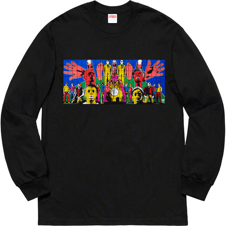 Supreme - Supreme Gilbert & George Death After Life L/S Tee- Black