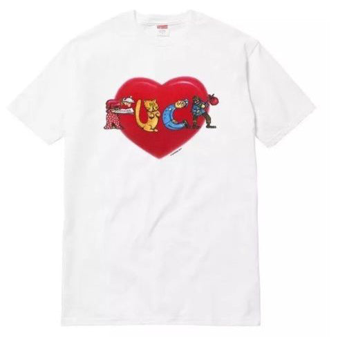 supreme heart tee