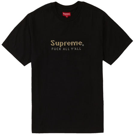 black and gold supreme shirt