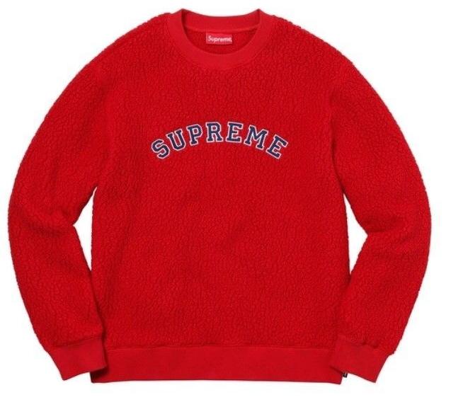 Supreme - Supreme Polartec Deep Pile Crewneck – Streetwear Official