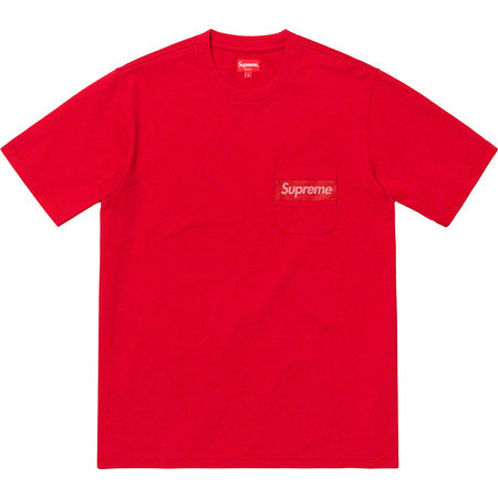 Supreme Mesh Stripe Pocket Tee- Red