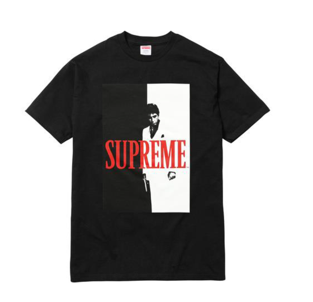 Supreme Scarface Split Tee Red - Mens, Size M