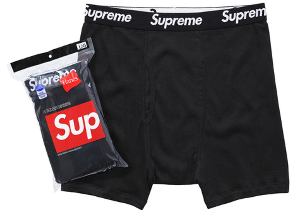 Supreme Hanes Boxer Briefs- Black (4 Pack) – Street Wear ...