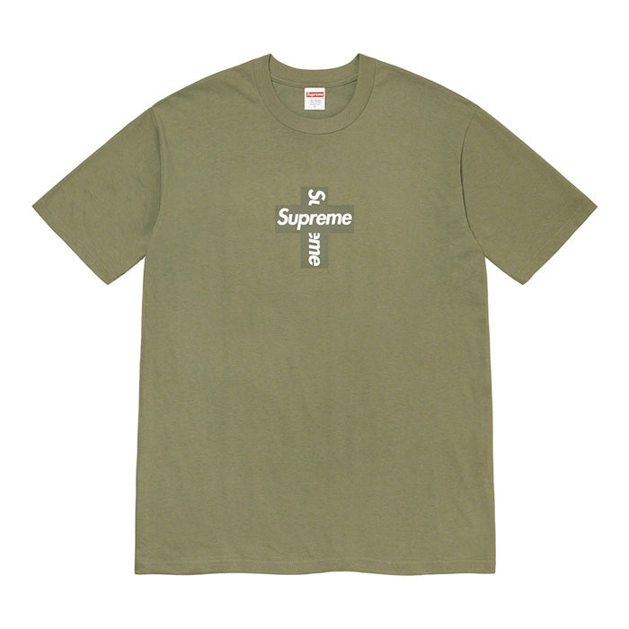 Supreme Cross Box Logo Tee- Olive – Streetwear Official