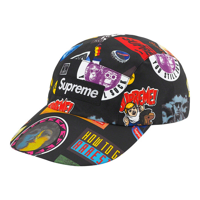 Supreme GORE-TEX Long Bill Camp Cap- Black Stickers – Streetwear Official