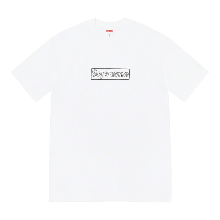 Supreme KAWS Chalk Logo Tee- White – Streetwear Official