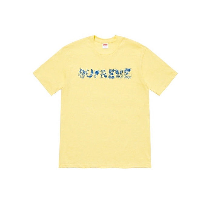 supreme morph tee pale yellow