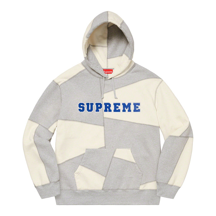 Supreme Patchwork Hooded Sweatshirt- Heather Grey – Streetwear