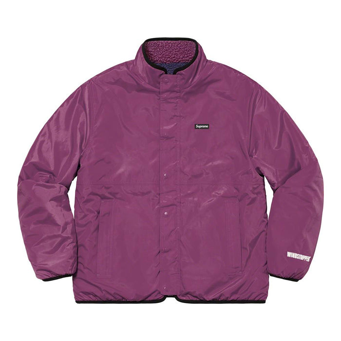 Supreme Reversible Colorblocked Fleece Jacket- Purple – Streetwear Official