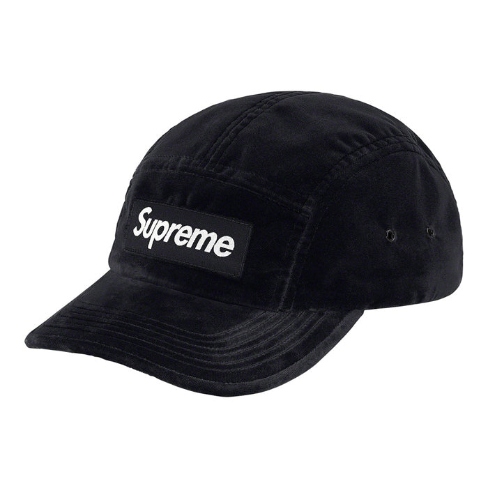 Supreme Velvet Camp Cap- Black – Streetwear Official