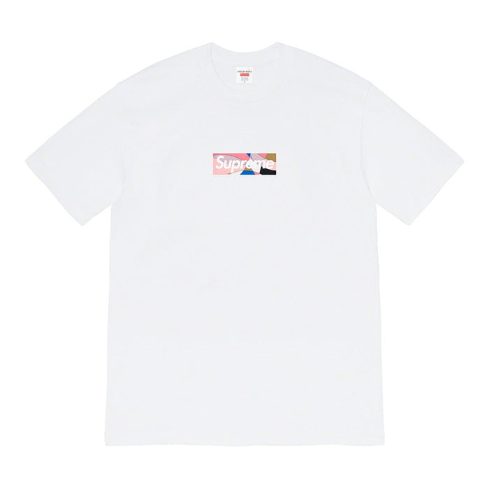 Supreme®/Emilio Pucci® Box Logo Tee- White/Dusty Pink – Streetwear