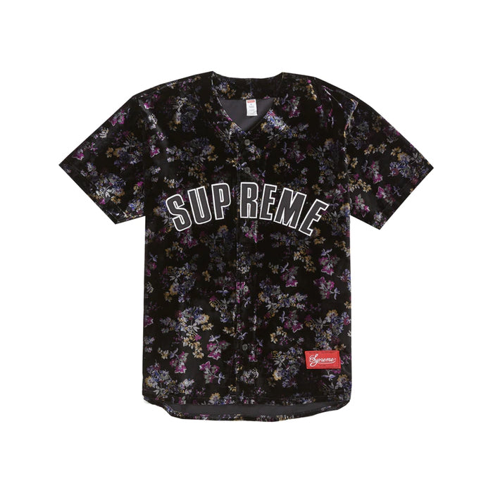 Supreme Floral Baseball Jersey - Black – Streetwear Official