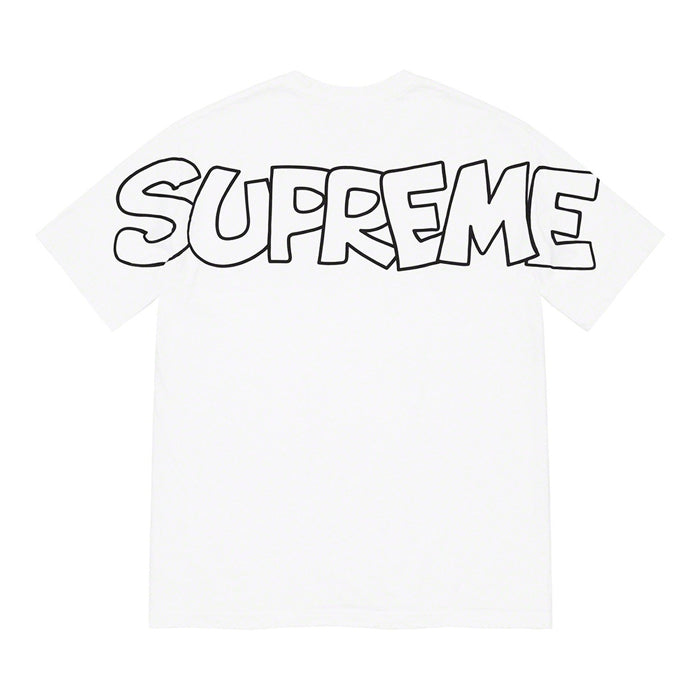 supreme smurf tee white