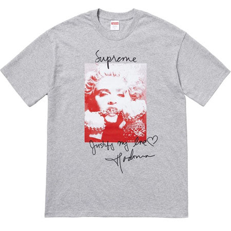 Supreme - Supreme Madonna Tee- Heather Grey – Streetwear Official