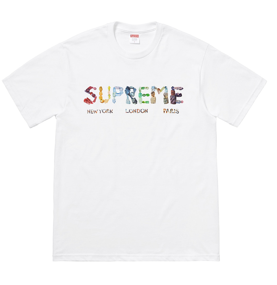 Supreme - Supreme Rocks Tee White – Streetwear Official