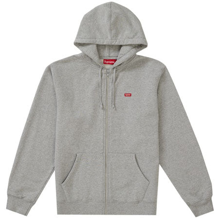 Supreme Small Box Zip Up Sweatshirt (SS19)- Heather Grey