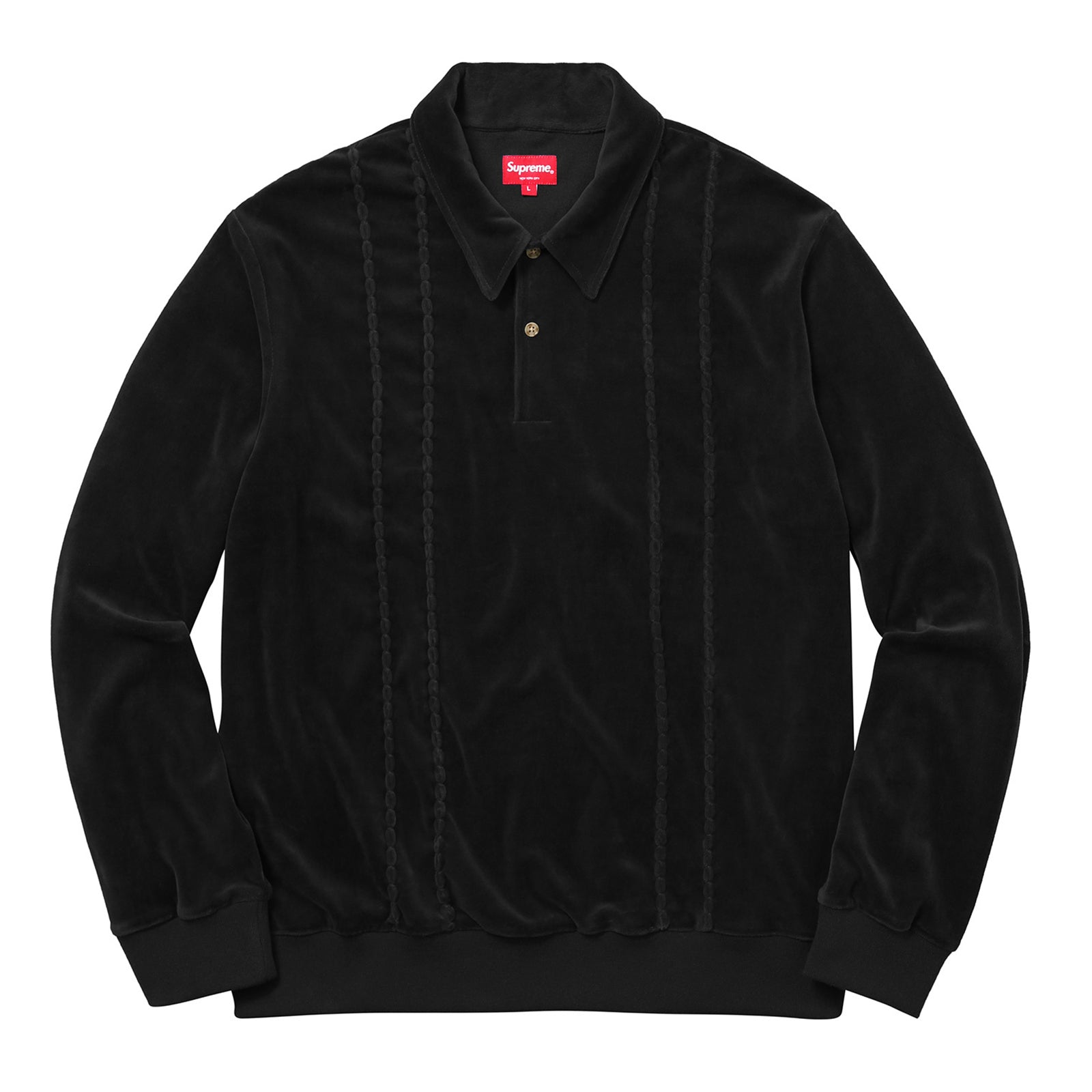 最大86％オフ！ supreme22awPaneled Velour L S Polo ecousarecycling.com