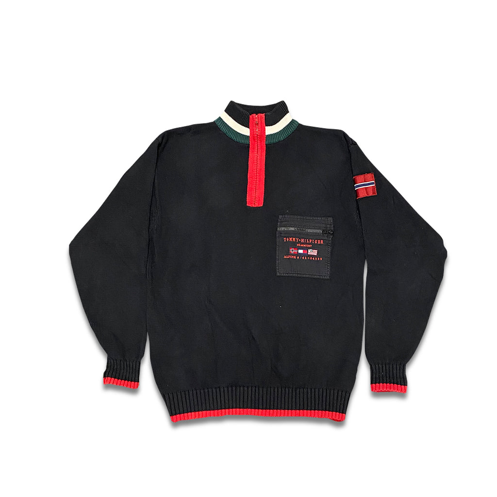 tommy half zip sweater