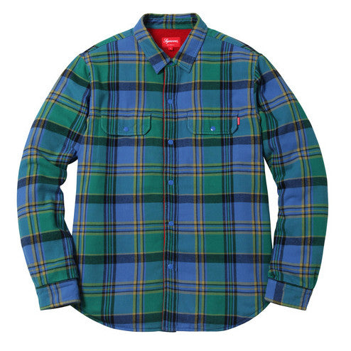 Supreme - SUPREME Pile Lined Plaid Flannel Shirt – Streetwear Official