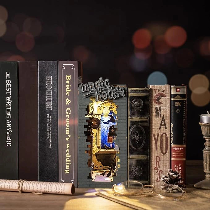 ROBOTIME Rolife DIY Book Nook Kit with LED Light