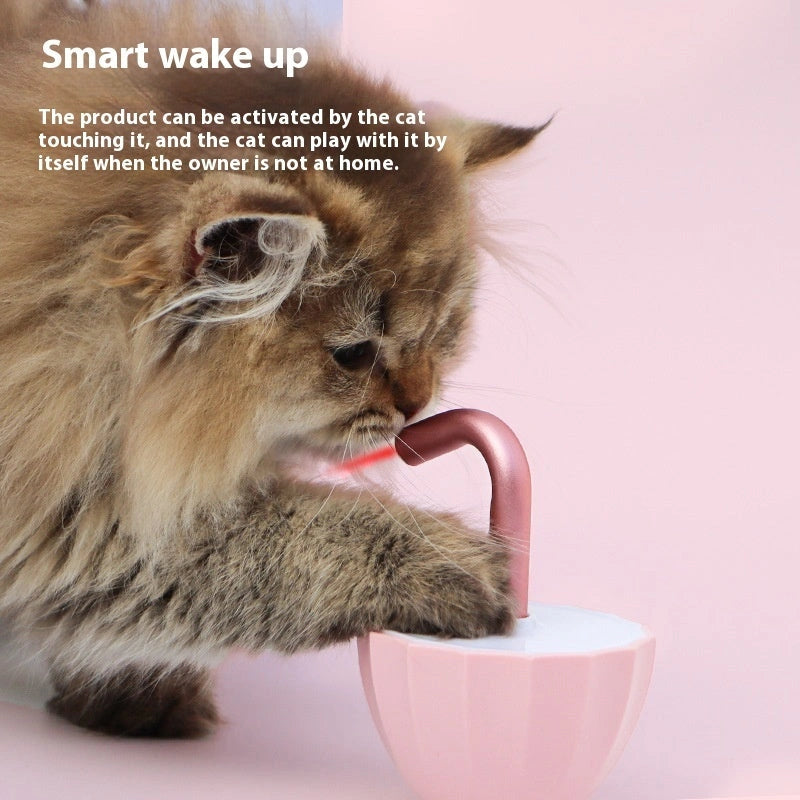 Interactive Cat Laser Toy with 360° Rotation and USB Charging