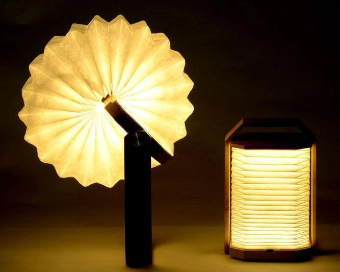 Nordic Style Wooden Hand Lamp with USB Rechargeable Feature